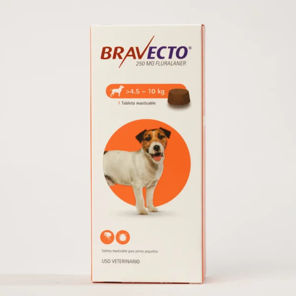Bravecto - Tableta de 250 mg - Para perros de 4,5 a 10 kg