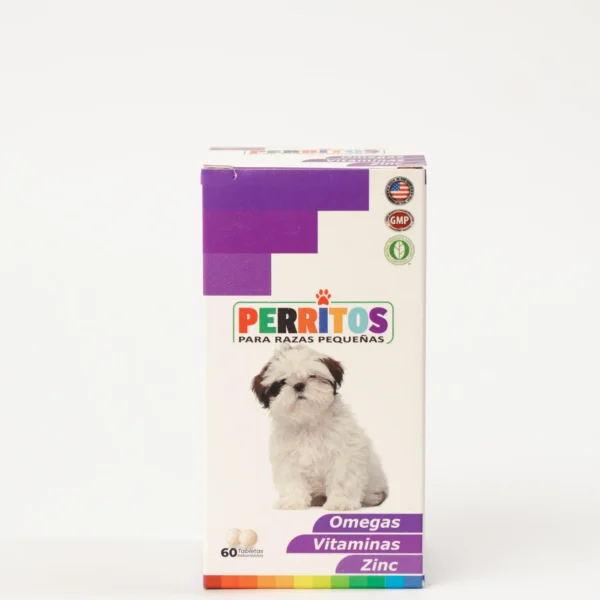 Suplemento multivitamínico Perritos con Zinc - 60 tabletas