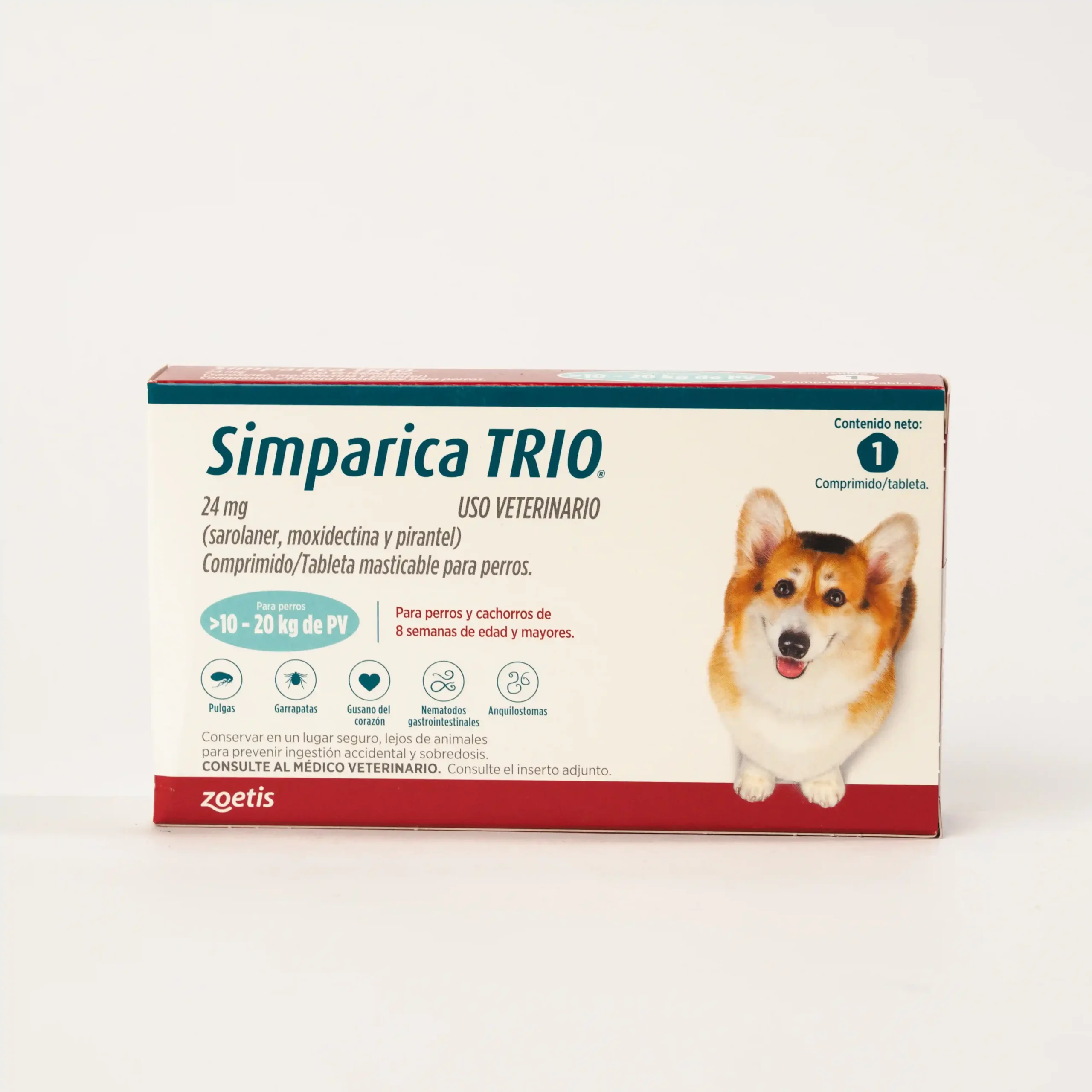 Simparica Trio - Para perros de 10 a 20 kg