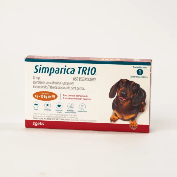 Simparica Trio - Para perros de 5 a 10 kg
