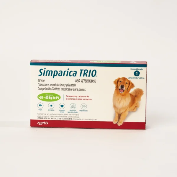 Simparica Trio - Para perros de 20 a 40 kg