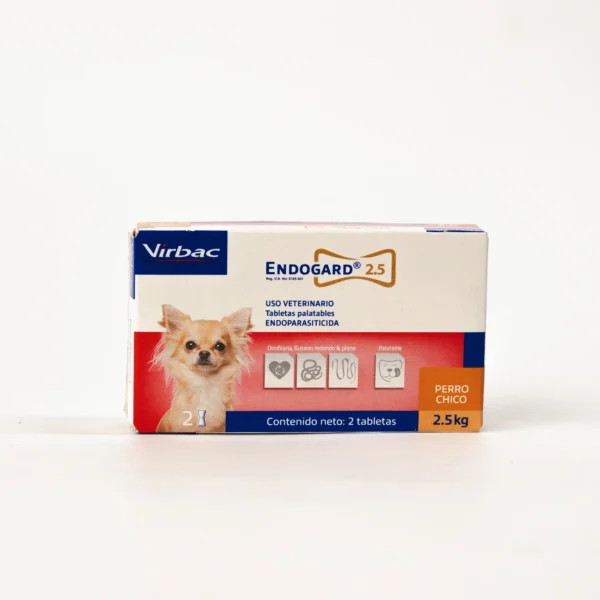 Endogard 2,5 - Para perros de hasta 2,5 kg - 2 tabletas