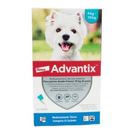 Advantix - Para perros de 4 a 10 kg - 1 pipeta