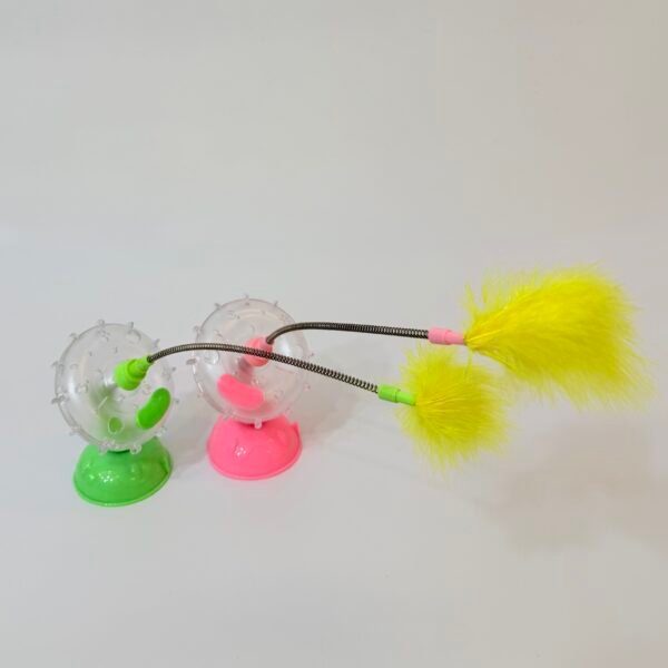 Juguete para gatos con plumas