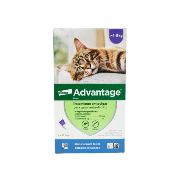 Advantage - Para Gatos de 4 a 8 kl - 1 Pipeta